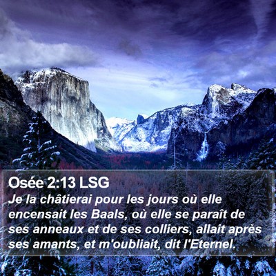 Osée 2:13 LSG Bible Verse Image