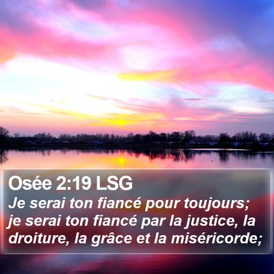 Osée 2:19 LSG Bible Verse Image