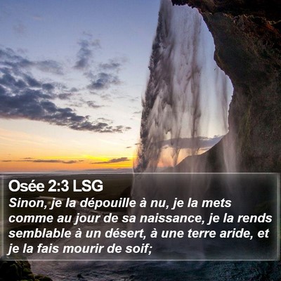 Osée 2:3 LSG Bible Verse Image