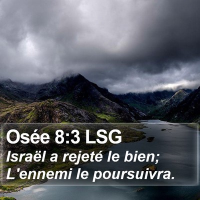 Osée 8:3 LSG Bible Verse Image