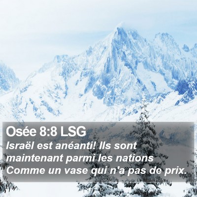 Osée 8:8 LSG Bible Verse Image