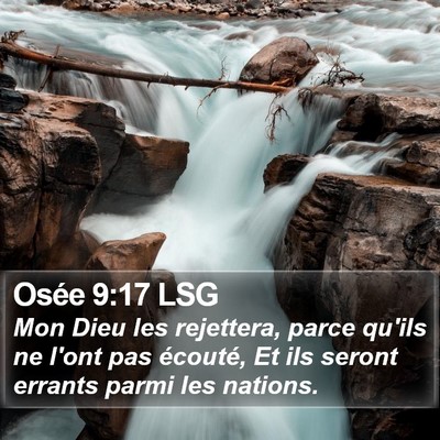 Osée 9:17 LSG Bible Verse Image