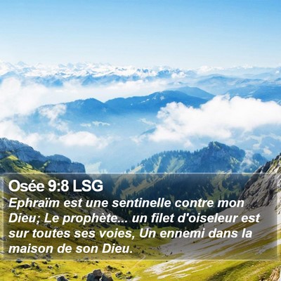 Osée 9:8 LSG Bible Verse Image