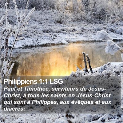 Philippiens 1:1 LSG Bible Verse Image