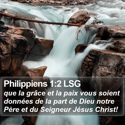 Philippiens 1:2 LSG Bible Verse Image