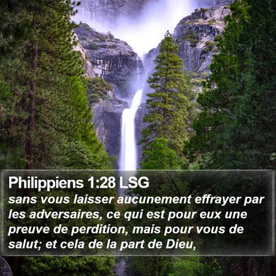 Philippiens 1:28 LSG Bible Verse Image