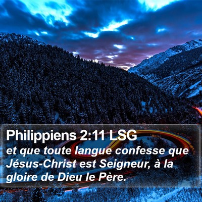 Philippiens 2:11 LSG Bible Verse Image
