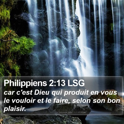 Philippiens 2:13 LSG Bible Verse Image