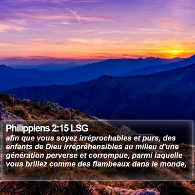 Philippiens 2:15 LSG Bible Verse Image
