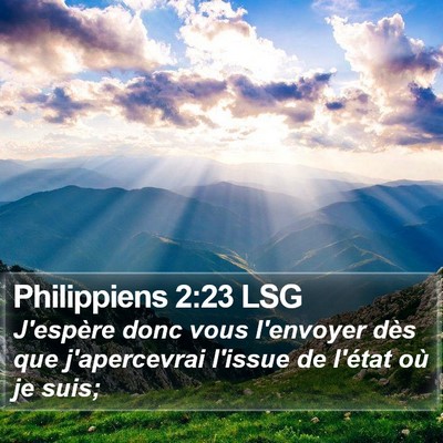 Philippiens 2:23 LSG Bible Verse Image