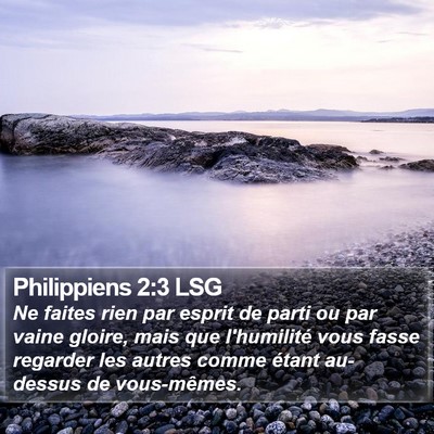 Philippiens 2:3 LSG Bible Verse Image