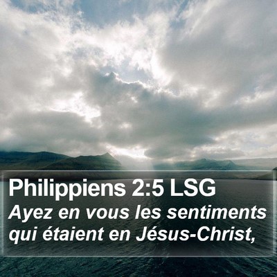 Philippiens 2:5 LSG Bible Verse Image