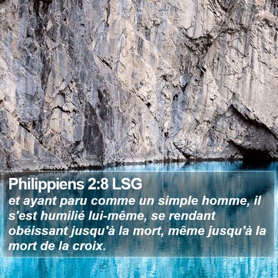 Philippiens 2:8 LSG Bible Verse Image