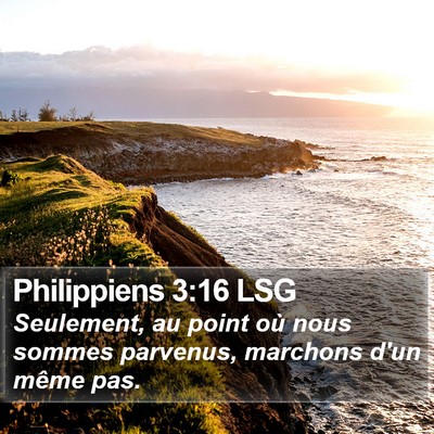 Philippiens 3:16 LSG Bible Verse Image