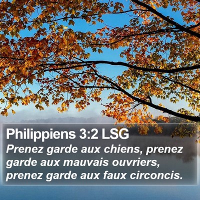 Philippiens 3:2 LSG Bible Verse Image