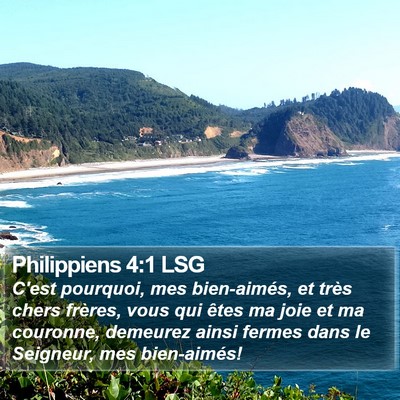 Philippiens 4:1 LSG Bible Verse Image