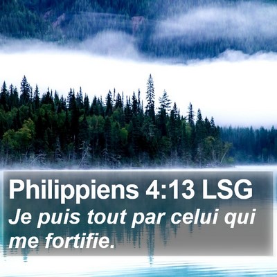 Philippiens 4:13 LSG Bible Verse Image