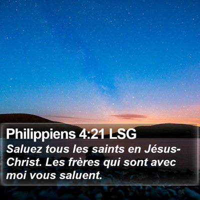 Philippiens 4:21 LSG Bible Verse Image