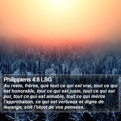 Philippiens 4:8 LSG Bible Verse Image