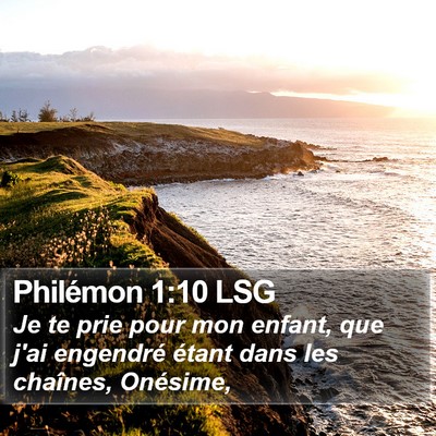 Philémon 1:10 LSG Bible Verse Image