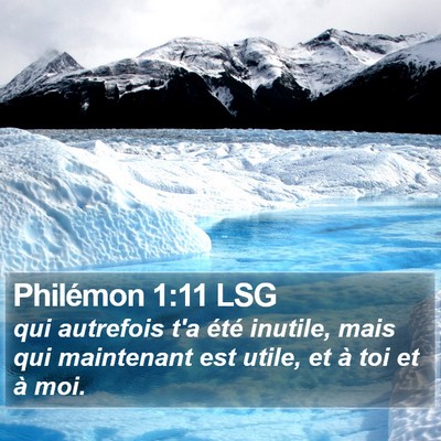 Philémon 1:11 LSG Bible Verse Image