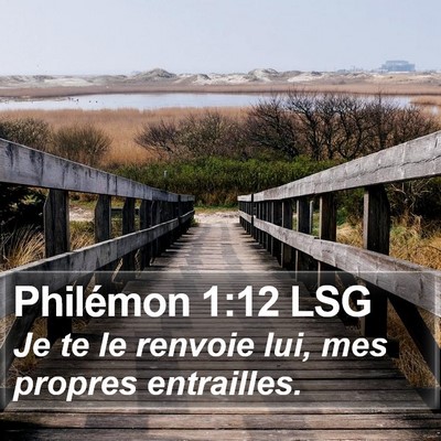 Philémon 1:12 LSG Bible Verse Image