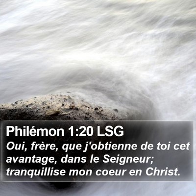 Philémon 1:20 LSG Bible Verse Image