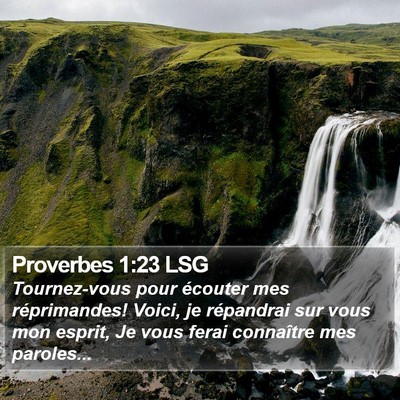 Proverbes 1:23 LSG Bible Verse Image
