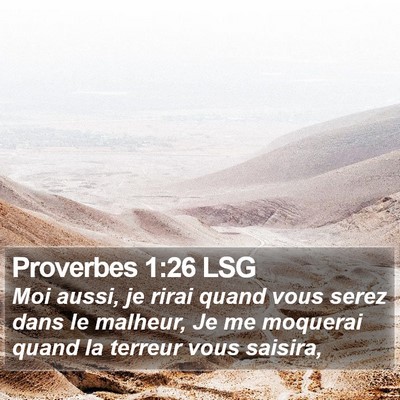Proverbes 1:26 LSG Bible Verse Image