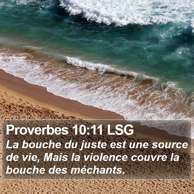 Proverbes 10:11 LSG Bible Verse Image