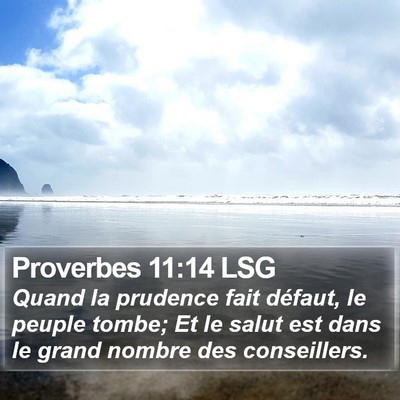 Proverbes 11:14 LSG Bible Verse Image