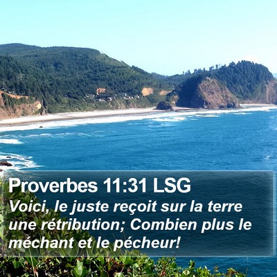 Proverbes 11:31 LSG Bible Verse Image