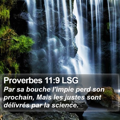 Proverbes 11:9 LSG Bible Verse Image