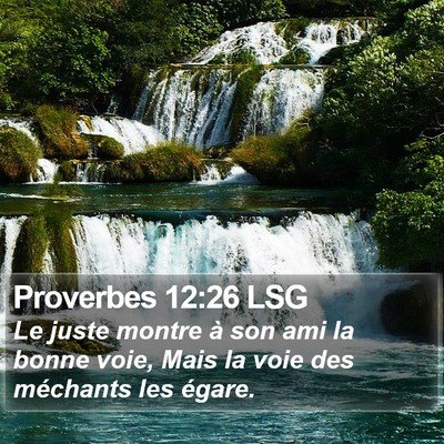 Proverbes 12:26 LSG Bible Verse Image