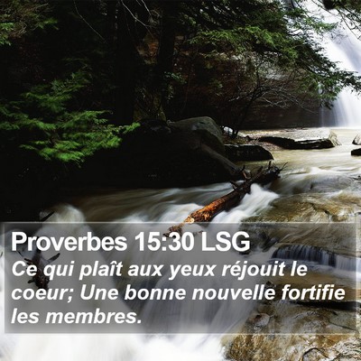 Proverbes 15:30 LSG Bible Verse Image