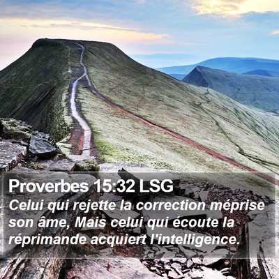 Proverbes 15:32 LSG Bible Verse Image