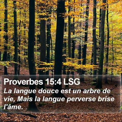 Proverbes 15:4 LSG Bible Verse Image