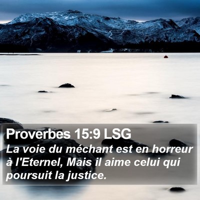 Proverbes 15:9 LSG Bible Verse Image