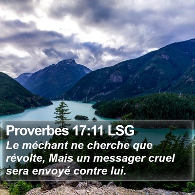 Proverbes 17:11 LSG Bible Verse Image
