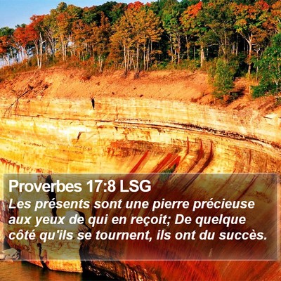 Proverbes 17:8 LSG Bible Verse Image
