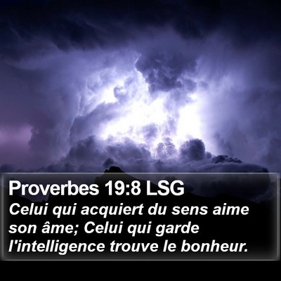 Proverbes 19:8 LSG Bible Verse Image
