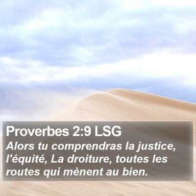 Proverbes 2:9 LSG Bible Verse Image