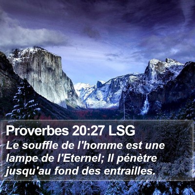 Proverbes 20:27 LSG Bible Verse Image