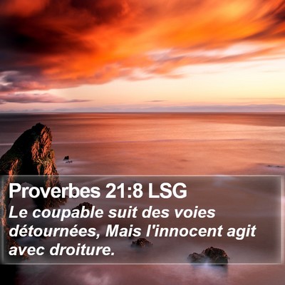 Proverbes 21:8 LSG Bible Verse Image