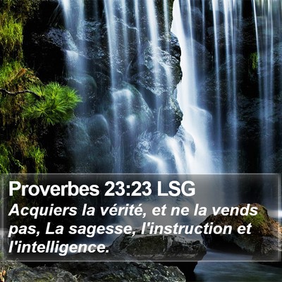 Proverbes 23:23 LSG Bible Verse Image