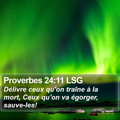 Proverbes 24:11 LSG Bible Verse Image