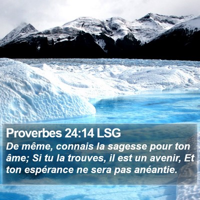 Proverbes 24:14 LSG Bible Verse Image