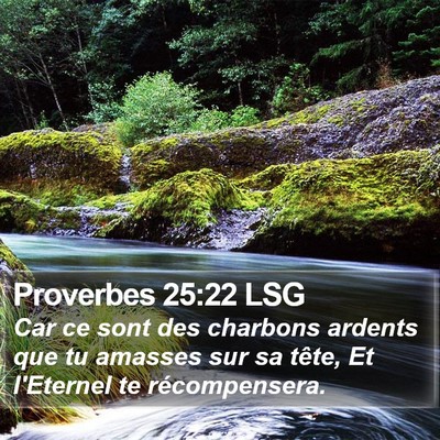Proverbes 25:22 LSG Bible Verse Image