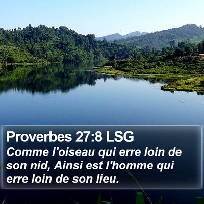 Proverbes 27:8 LSG Bible Verse Image