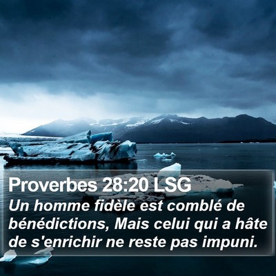 Proverbes 28:20 LSG Bible Verse Image